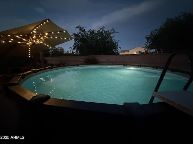 5735 S Cloverdale Ln, Gilbert, AZ 85298 - view of swimming pool with a fenced backyard