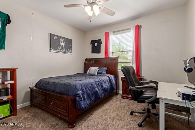 4108 N 304th Ln, Buckeye, AZ 85396 - bedroom with carpet floors, a desk, and ceiling fan