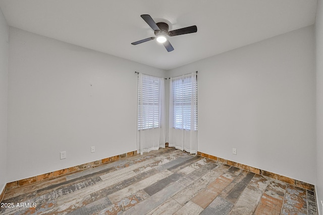 17421 N 14th St, Phoenix, AZ 85022 - unfurnished room with ceiling fan, hardwood / wood-style flooring, and baseboards