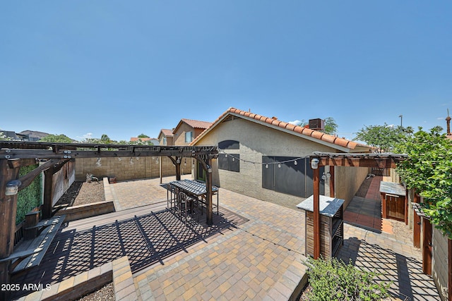 17421 N 14th St, Phoenix, AZ 85022 - fenced backyard featuring a patio area and a pergola