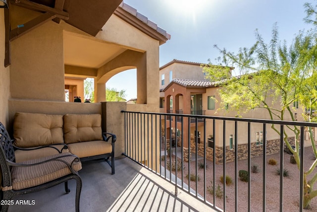 view of balcony