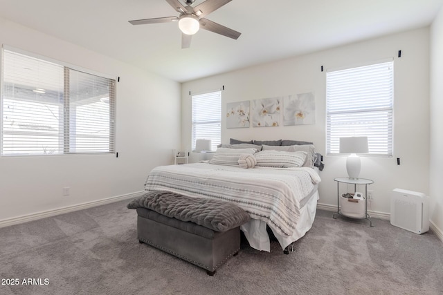 10454 W Maya Way, Peoria, AZ 85383 - bedroom featuring carpet flooring, baseboards, and ceiling fan