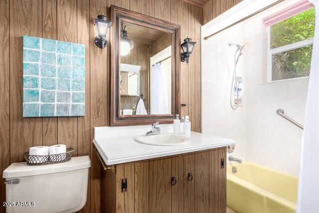 315 N 4th St, Tombstone, AZ 85638 - bathroom with toilet, shower / tub combination, and vanity