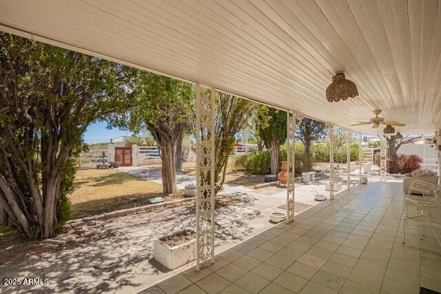 315 N 4th St, Tombstone, AZ 85638 - view of patio with ceiling fan