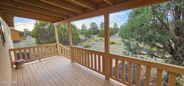 view of wooden terrace