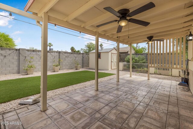 7250 E Mckellips Rd, Scottsdale, AZ 85257 - view of patio with ceiling fan
