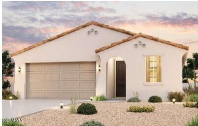 view of front facade featuring a garage