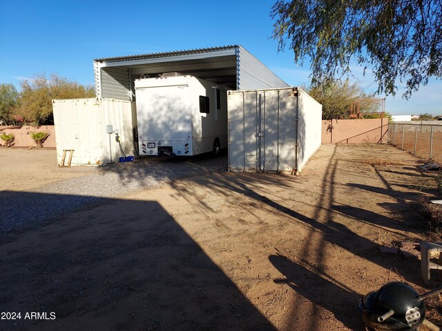 view of shed / structure