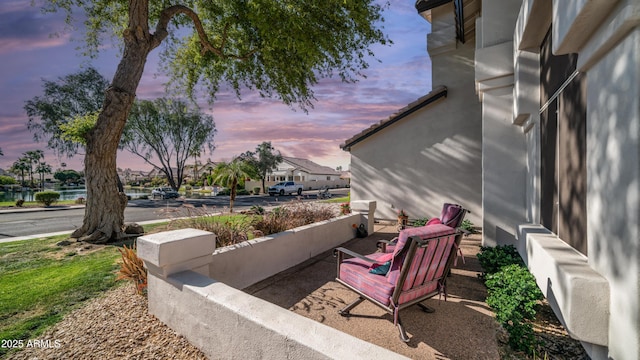 3411 S Vine St, Chandler, AZ 85248 - view of patio terrace at dusk