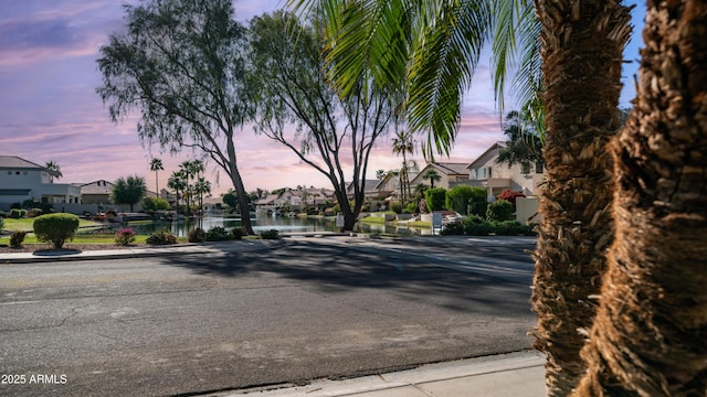 3411 S Vine St, Chandler, AZ 85248 - view of street featuring a water view, sidewalks, a residential view, and curbs