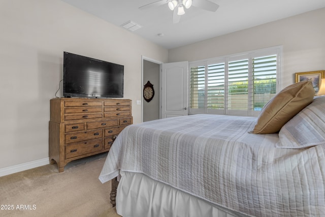 10650 E Palladium Dr, Mesa, AZ 85212 - bedroom featuring light colored carpet and ceiling fan