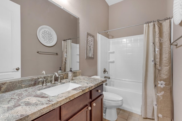 10650 E Palladium Dr, Mesa, AZ 85212 - full bath featuring vanity, shower / bath combination with curtain, and tile patterned floors