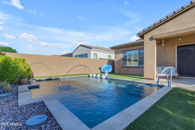 10650 E Palladium Dr, Mesa, AZ 85212 - view of pool with a fenced backyard and a patio