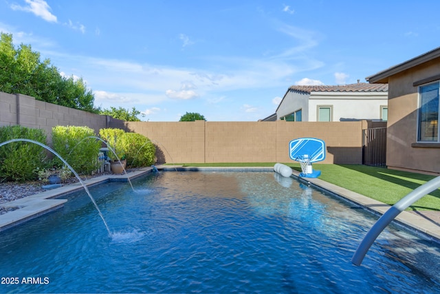 10650 E Palladium Dr, Mesa, AZ 85212 - view of swimming pool with a fenced backyard