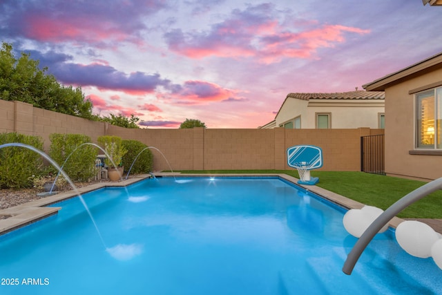10650 E Palladium Dr, Mesa, AZ 85212 - view of pool with a fenced backyard