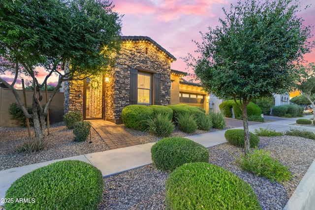 10650 E Palladium Dr, Mesa, AZ 85212 - view of front facade featuring stone siding