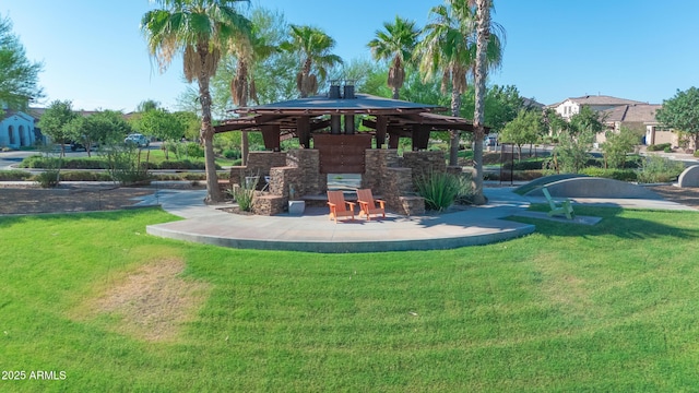 10650 E Palladium Dr, Mesa, AZ 85212 - view of grassy yard featuring a gazebo
