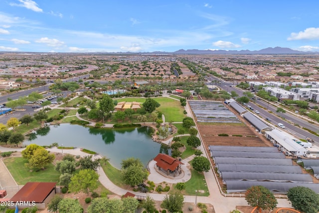 10650 E Palladium Dr, Mesa, AZ 85212 - aerial view of property's location featuring a water and mountain view and nearby suburban area