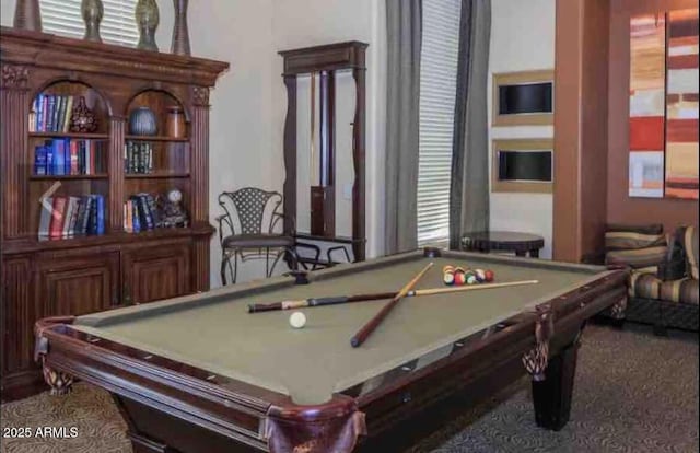 1941 S Pierpont Dr Unit 1099, Mesa, AZ 85206 - rec room with carpet floors and pool table