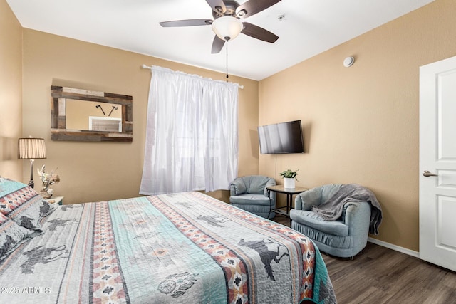 1941 S Pierpont Dr Unit 1099, Mesa, AZ 85206 - bedroom with wood finished floors and a ceiling fan
