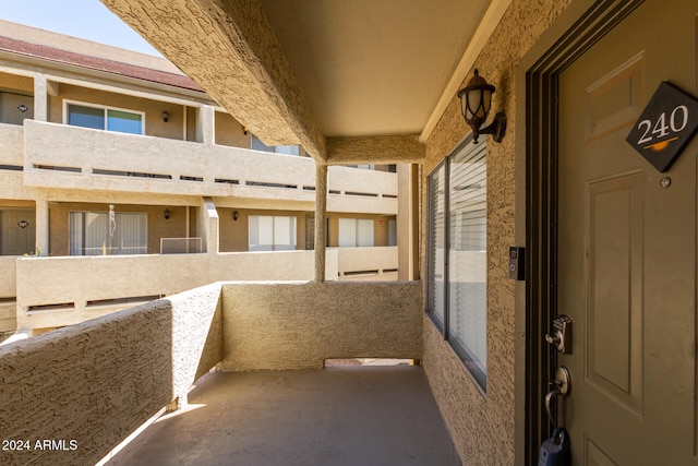 view of balcony