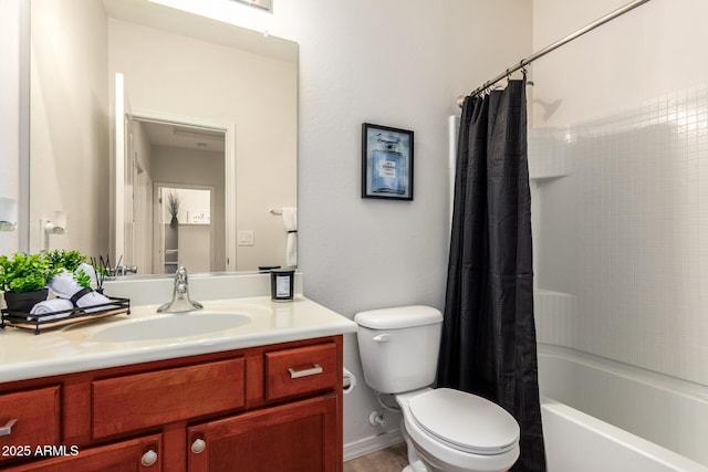 7324 S 254th Dr, Buckeye, AZ 85326 - bathroom with vanity, toilet, and shower / tub combo