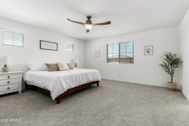 10956 E Thunderbolt Ave, Mesa, AZ 85212 - carpeted bedroom featuring baseboards and a ceiling fan