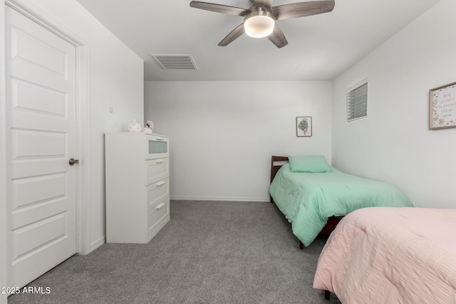 10956 E Thunderbolt Ave, Mesa, AZ 85212 - carpeted bedroom featuring a ceiling fan