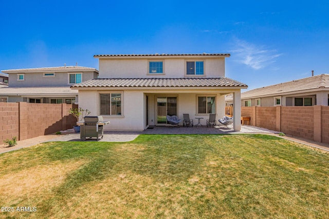 10956 E Thunderbolt Ave, Mesa, AZ 85212 - rear view of property featuring stucco siding and a patio