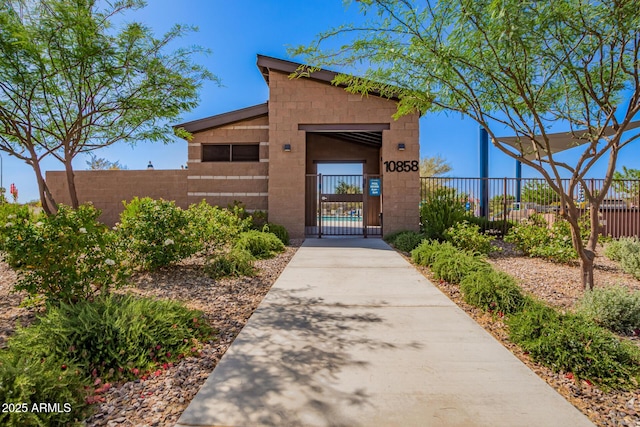 10956 E Thunderbolt Ave, Mesa, AZ 85212 - view of property featuring a fenced front yard