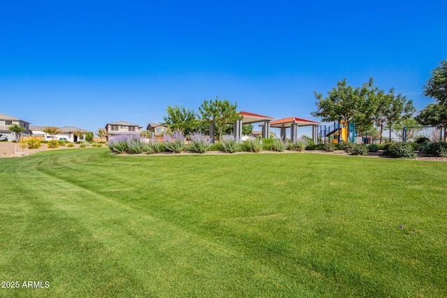 10956 E Thunderbolt Ave, Mesa, AZ 85212 - view of grassy yard featuring a gazebo