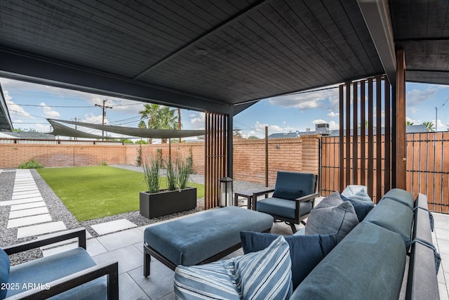 8341 E Hubbell St, Scottsdale, AZ 85257 - view of patio / terrace with outdoor lounge area