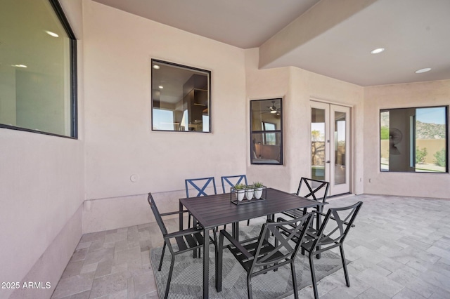 view of patio / terrace with french doors