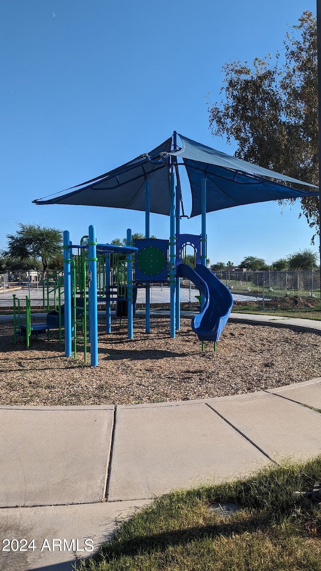 view of jungle gym