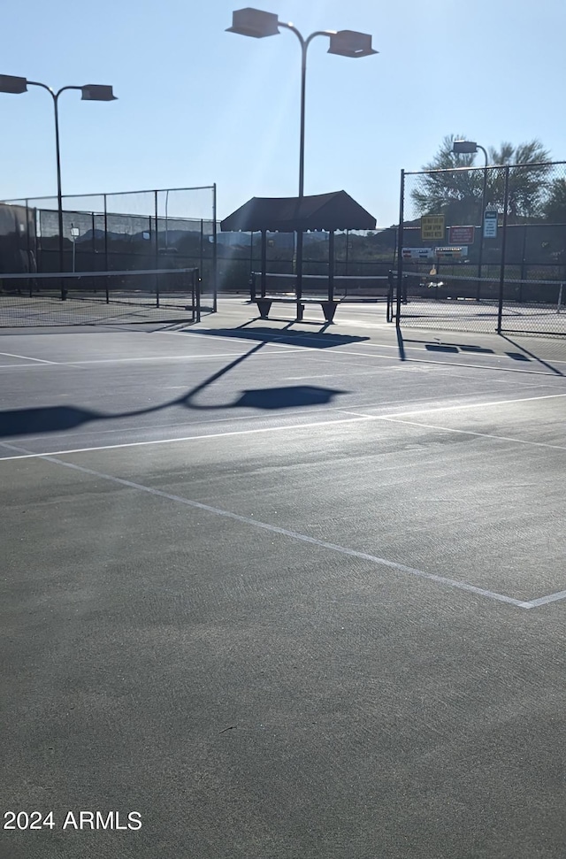 view of tennis court