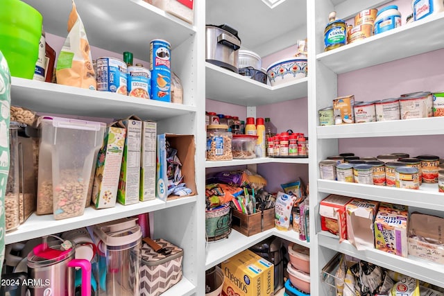 view of pantry