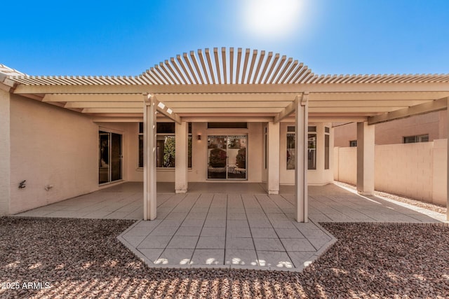 view of patio / terrace with a pergola