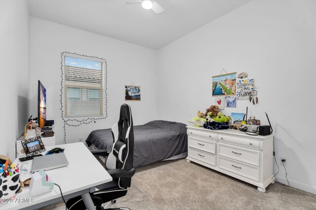 3913 W Mcneil St, Laveen, AZ 85339 - office space featuring light carpet, baseboards, and a ceiling fan