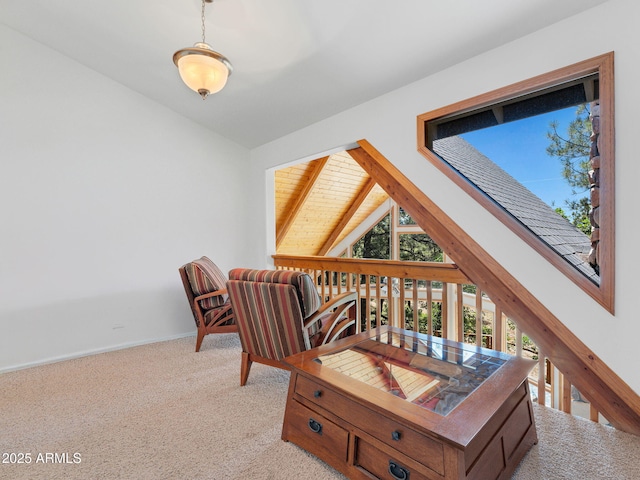 525 E Turkey Trl, Munds Park, AZ 86017 - office space featuring light carpet and vaulted ceiling