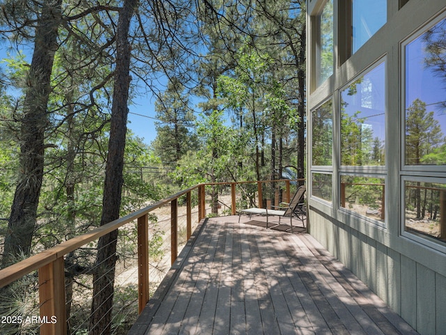 525 E Turkey Trl, Munds Park, AZ 86017 - view of wooden terrace