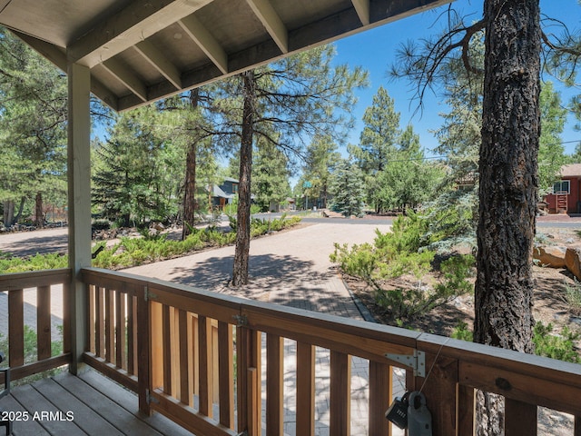 525 E Turkey Trl, Munds Park, AZ 86017 - view of wooden terrace