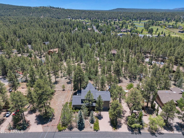 525 E Turkey Trl, Munds Park, AZ 86017 - aerial view of property and surrounding area with a mountainous background