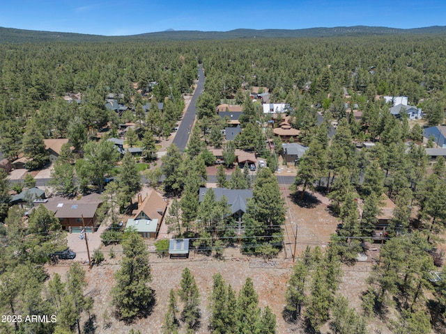 525 E Turkey Trl, Munds Park, AZ 86017 - aerial view of property and surrounding area featuring a forest