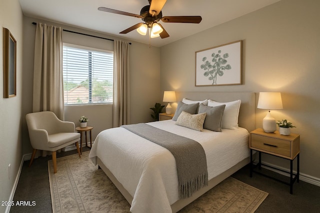 2634 S 63rd Dr, Phoenix, AZ 85043 - carpeted bedroom with baseboards and ceiling fan