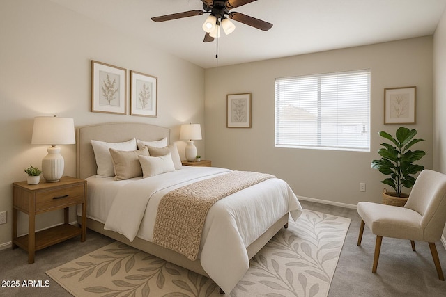 2634 S 63rd Dr, Phoenix, AZ 85043 - bedroom featuring light carpet and a ceiling fan
