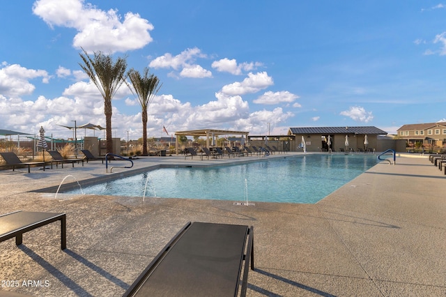 20606 E Avenida Del Valle Ct, Queen Creek, AZ 85142 - community pool featuring fence and a patio area