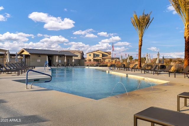 20606 E Avenida Del Valle Ct, Queen Creek, AZ 85142 - pool featuring fence and a patio
