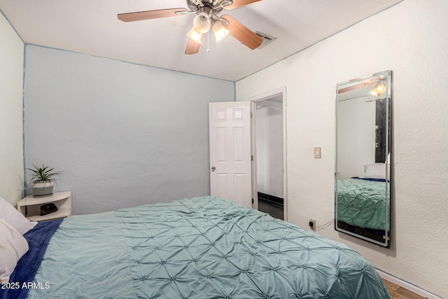 2802 E Virginia Ave, Phoenix, AZ 85008 - bedroom featuring a ceiling fan and baseboards