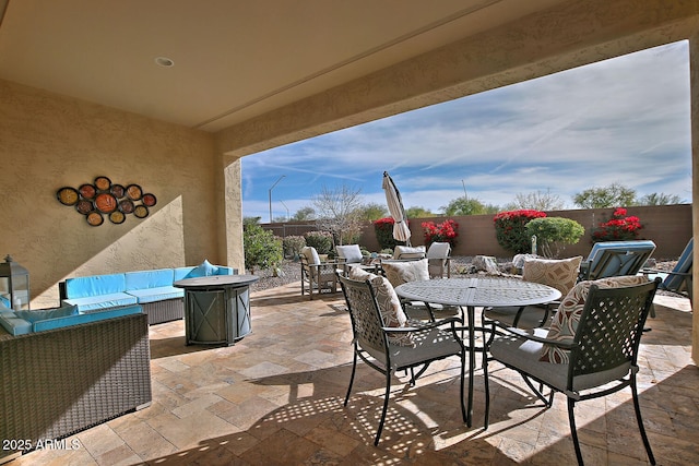 view of patio / terrace featuring outdoor lounge area