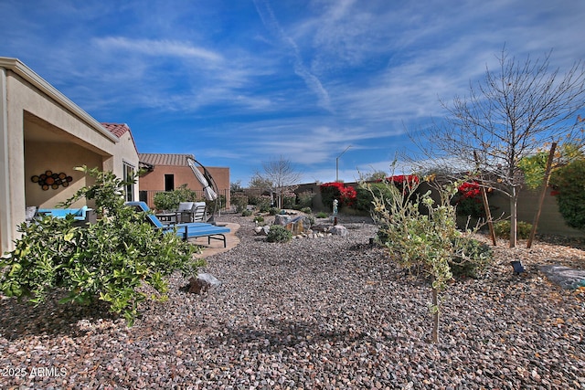 view of yard with a patio